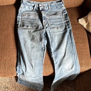 Brand new size 10 AE denim. Curvy high wasted flare